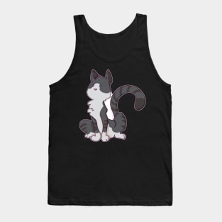 Space Cat - Gray White Tabby Version Two Tank Top